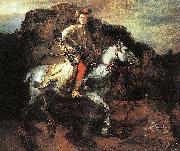 REMBRANDT Harmenszoon van Rijn The Polish Rider  A Lisowczyk on horseback. Spain oil painting artist